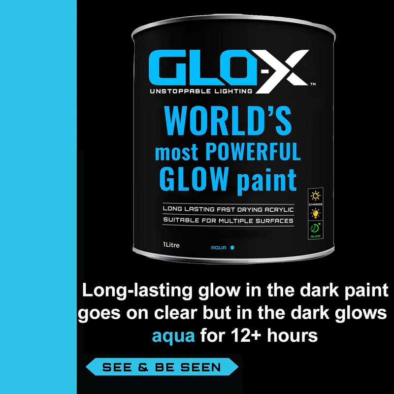 Glow 1 Litre Aqua Paint - GLO-X