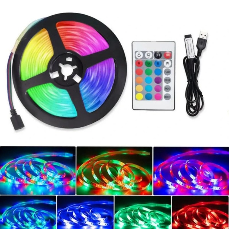 Cleiscry USB DC 5V IR Controller with 24 Key Wireless