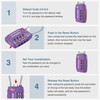 Puroma 2 Pack TSA Approved Luggage Locks, 4 Digit Combination
