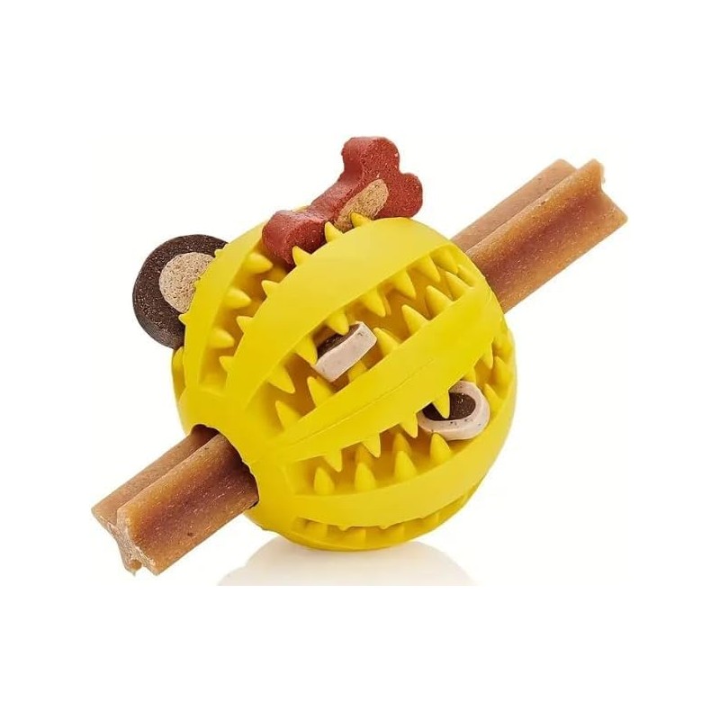 Dog Dental Chew Balls for Teeth Cleaning, Treat Dispensing, 6