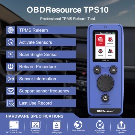 OBDResource TPMS Reset Tool Tire Pressure Monitor System Sensor Activation Relearn Tool USA