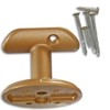 WAKI HIT532 Warm Handrail 35 Receiver Metal Fittings, Gold