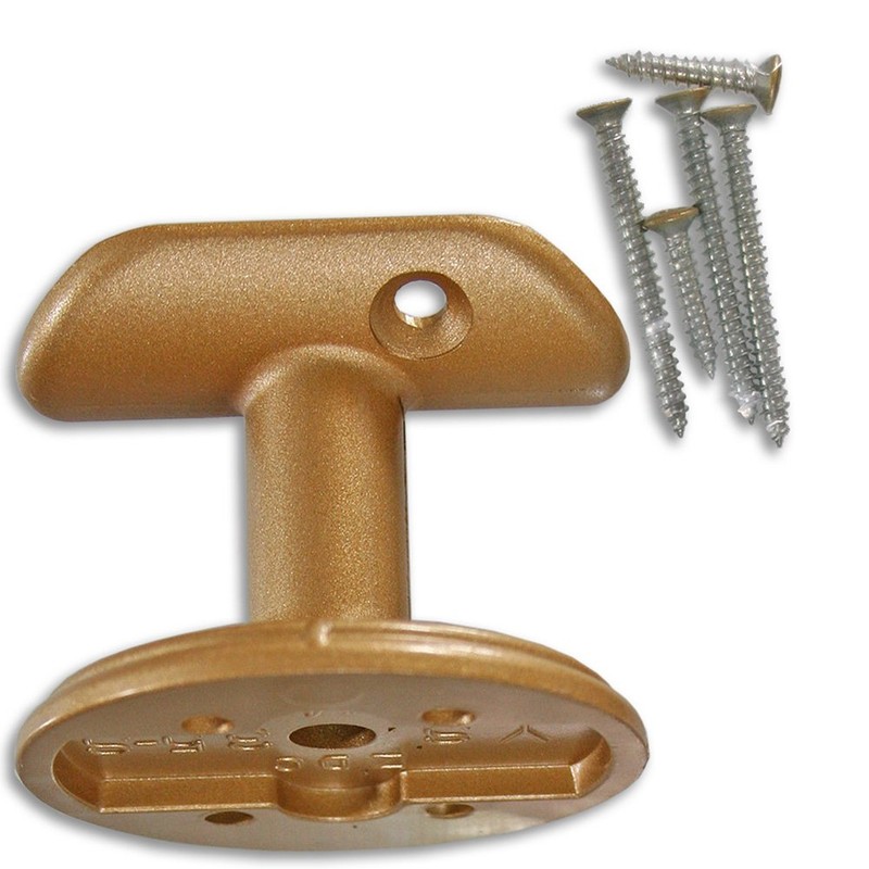 WAKI HIT532 Warm Handrail 35 Receiver Metal Fittings, Gold
