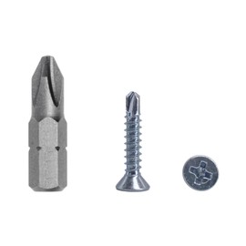 (Pack of 100) DIN 7504 P Galvanised Steel 3.5 x 19 mm Screws Self Drilling Tapping Screw (PH) Phillips Countersunk Self Tapping (100, 3.5 x 19 mm)