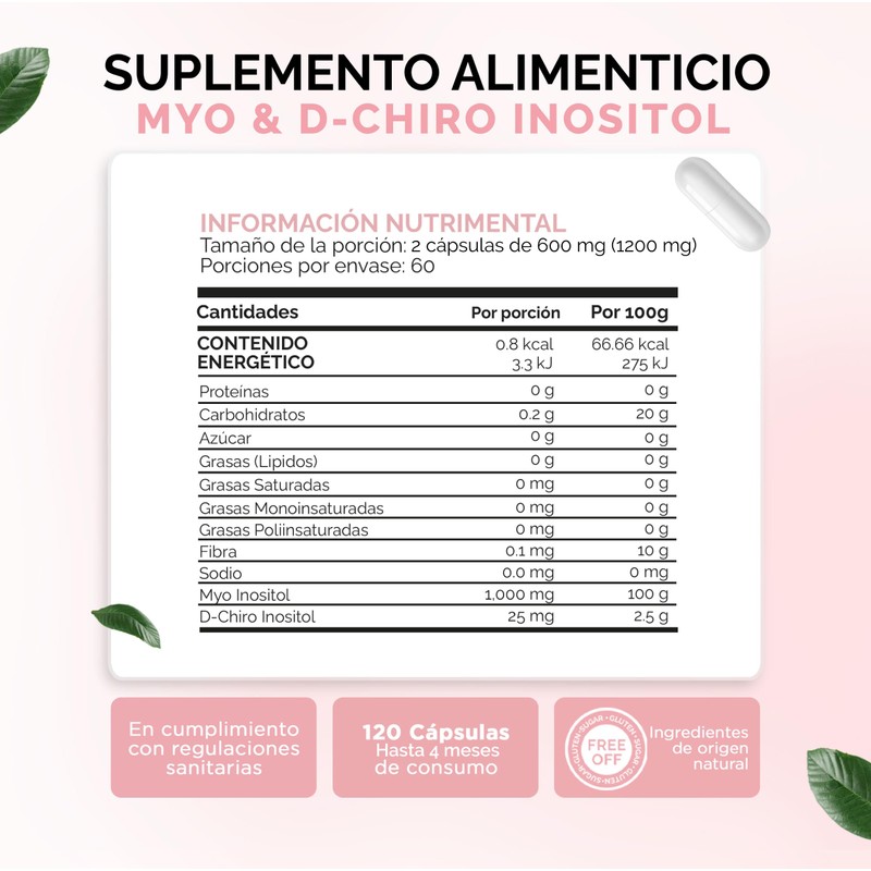 Oby Myo y D-Chiro-inositol Ratio 40:1 con 240 capsulas de