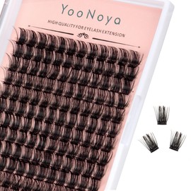 YOONOYA lashes,DIY Lash Extension - 144PCS of Lightweight Natural and Wispy Lash Clusters for Luxe and Manga Lashes 14mm