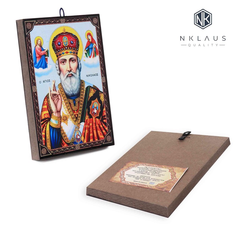 NKlaus Icon Saint Nicholas 9.7 x 13.5 x 1.2 cm
