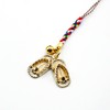 Gold Waraji Amulet Netsuke Attracting Money Luck, Lucky Luck Strap,
