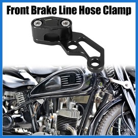 VekAuto Motorcycle Front Brake Line Hose Clamp Oil Pipe Line Clamps Black Auto Accessories