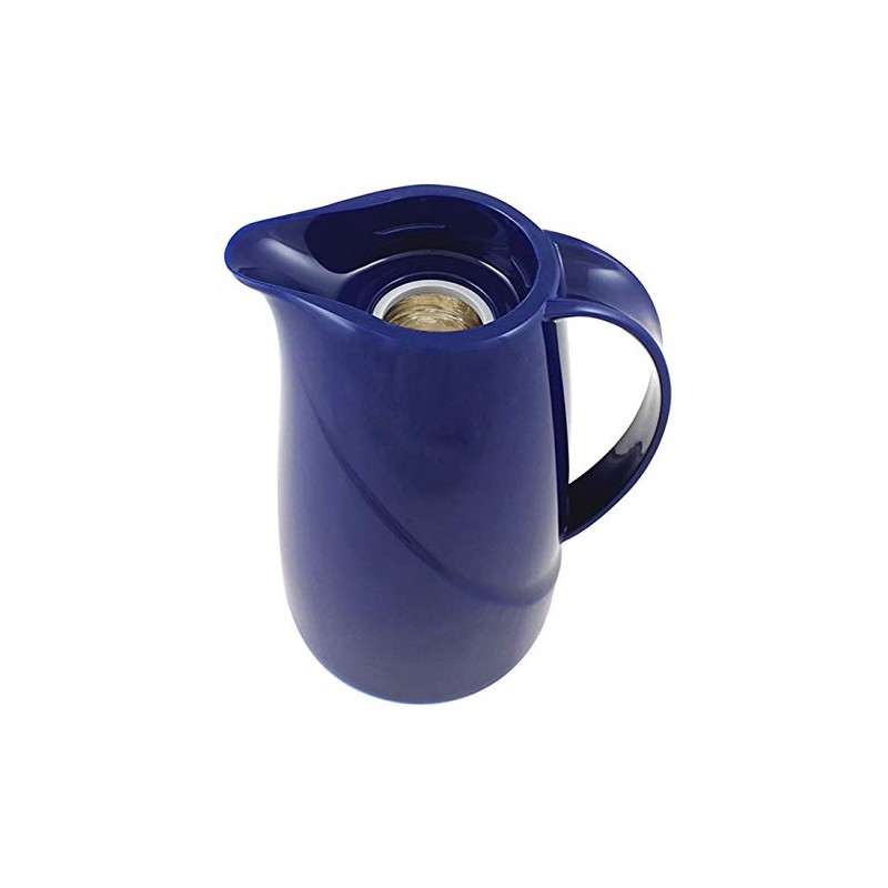 Helios Wave Push Thermos Flask Dark Blue 1 L -