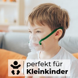 Mapeau Oxygen Mask Children with Tube 2 m, Elastic Band and Nose Clip, O2 Mask