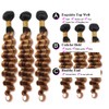 Niciitysi T1BP4/27 Human Hair Deep Wave Bundles 26 28 30