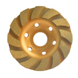 Gunpla 105mm x 22.2mm 4 inch Concrete Turbo Diamond Grinding Disc Wheel 12 Segs Cup Masonry Granite Stone Cutting Heavy Duty Tool for Angle Grinder Plaster Removal