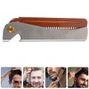 Healeved Dual Purpose Comb Portable Folding Stainless Steel Beard Brush