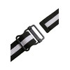 Urban Classics Easy Belt with Stripes, Black/White, S/M