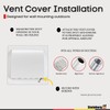 Steinberg14 Dryer Vent Cover Outside 4 inch - ABS Plastic
