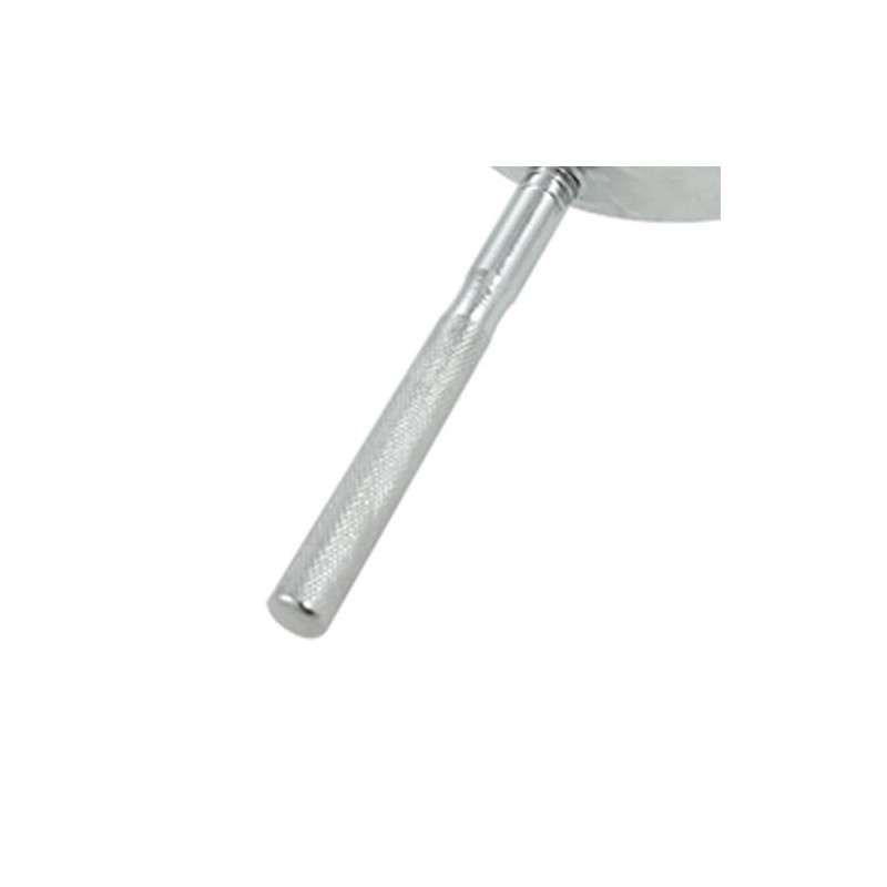 Sourcingmap Metal Frame Silver Tone Nonslip Grip 4X Magnifying Glass