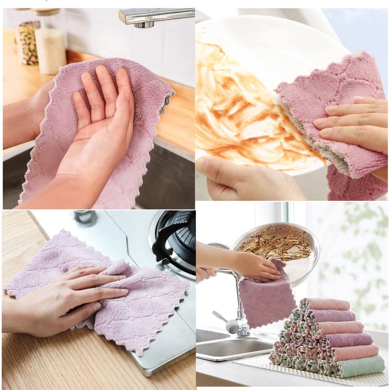 SAOYOAS - Paquete de 20 toallas de cocina de secado