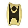 EvolveFISH Happy Humanist Lapel Pin - [Gold & Black][1" Tall]