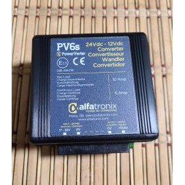 Alfatronix PV6s PowerVerter 24 - 12VDC 6/10 Amp  Converter. Made in UK