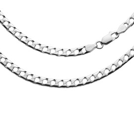 STERLL Mens Solid 925 Silver Necklace Gift for Husband Boyfriend with Jewellery Box, Sterling Silver