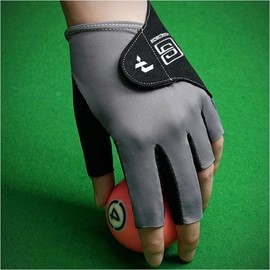 Non-Slip Billiards Glove for 4-Ball and 9-Ball Pool Glove Gray 1P