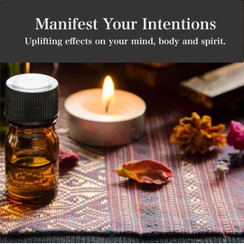 Happiness Soy Affirmation Candle by Art of The Root | Natural Soy Wax | Infused with Blue-Green Apatite Crystals | Wiccan, Pagan, Meditation & Magick | Aromatherapy, Joy, Positive Energy