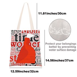 MYSOMY Handmaid Tote Bag Handmaid Feminist Gifts Handmaid Resist Gift June ＆Moira＆Emily＆Janine Fans Gift (Tired UK)