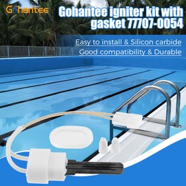Gohantee 77707-0054 Igniter Gasket Kit, Pool Heater Igniter Kit Compatible with Pentair MasterTemp 200/250/300/400 & Sta-Rite Max-E-Therm Pool and Spa Heater Igniter Kit, Replace# 10041601