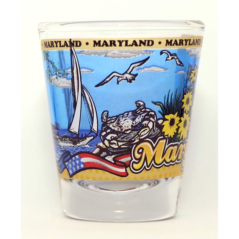 Maryland State Wraparound Shot Glass