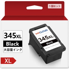 BC-345 BC-345XL Canon Ink 345 XL Large Capacity BC345XL BC345 Black 1 Piece Set 345XL Remanufactured Ink Compatible Printer Canon PIXUS TS3330 TS3130S TS3130 TS203 TR4530 Remaining Level Display