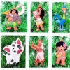 Moana 5 Piece Random Christmas Ornament Set (Unique Set)