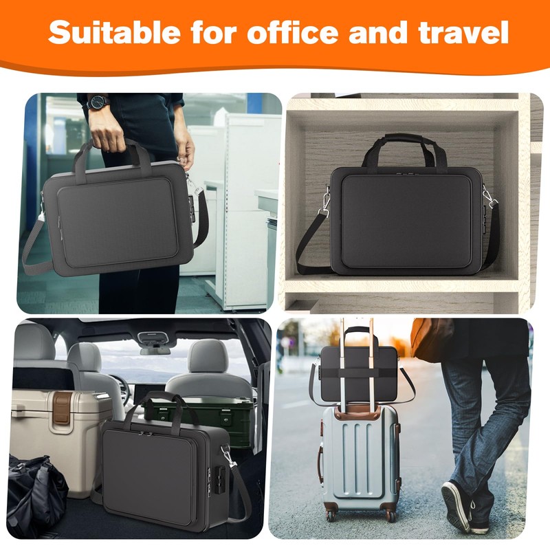 5500°F Fireproof Document Box, Fire Proof Safe For Home Documents,