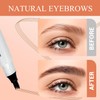 2PC Microblading Eyebrow Pencil, 2025 New Magic Liquid Eyebrow Pen,4