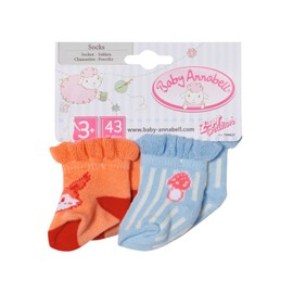 Baby Annabell Socks 709627 - For Dolls up to 43 cm - Contains 2 Pairs of Socks from the Range - Doll Not Included - Suitable for Children from 3 Years