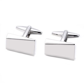 Classic Cufflinks Men's Wedding Gifts Stainless Steel Cufflinks for Business Gold/Silver/Black, Metal, No Gemstone