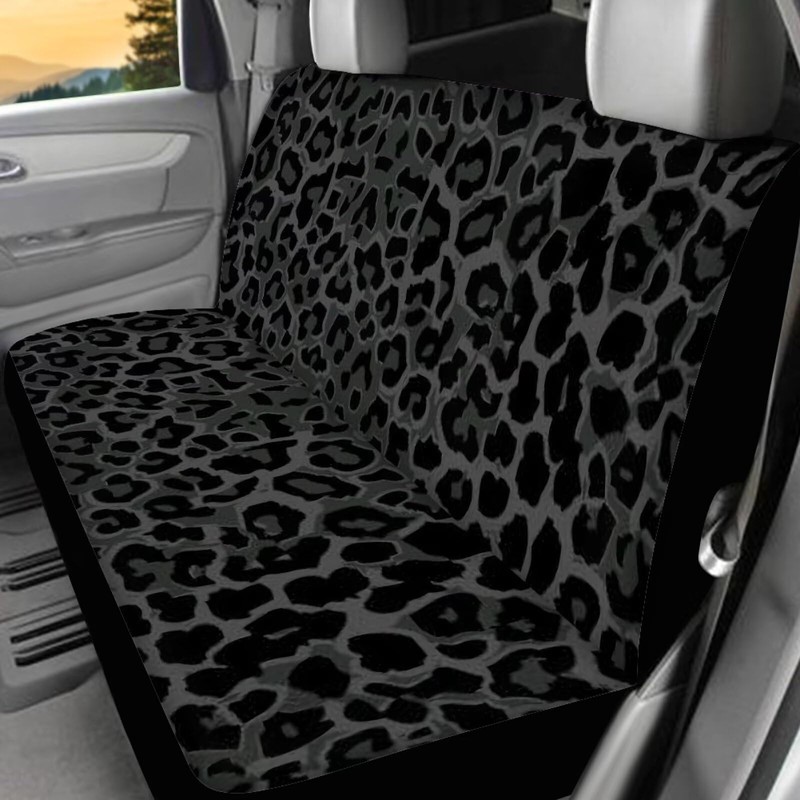 DBBXHZJY Black Leopard Print Car Seat Covers, Vehicle Front Seat