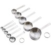 Babish Juego de 10 tazas medidoras y cucharas de acero