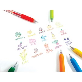 Zebra Pen Sarasa Clip Retractable Gel Pen, 0.5mm Fine Point, Rainbow Assorted Colors, Ideal for Teacher Gifts, School Supplies and Office Supplies, 20-Pack (47220)