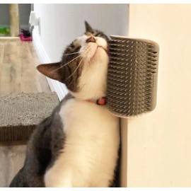 VALUE PACK of *2* Cat Face Scratcher & Wall Corner Groomer Massage Comb