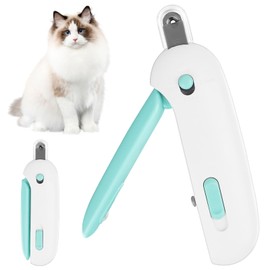 Byffoer Cat Claw Cutter, Claw Pliers for Dogs and Cats, Scissors for Pet Nails, Cat Nail Clippers with Adjustable Bezel, Claw Scissors Cats with Nail File and Protection
