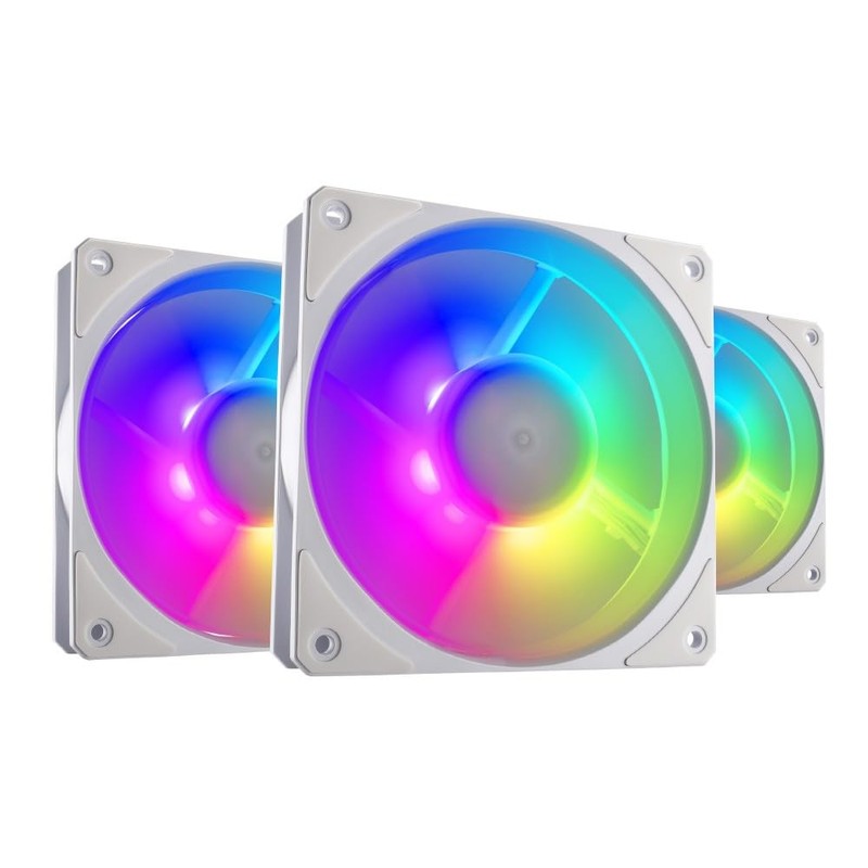 Cooler Master Mobius 120P ARGB White Edition 3-Pack Fan Kit