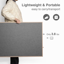 Piecevana Puzzle Board with Drawers & Cover, Lightweight Felt Jigsaw Playing Board for 1000 Pieces, Portable Puzzle Display Board with Sorting Trays - Gray