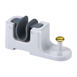 NiceForU Mop Holder with Hook Wall Mount Broom Gripper, Self Adhesive Anti-Slip Handle Hanger, Dustpan and Broom Organizer