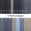 17 Pcs Ultra Fine Sheet Wet Dry Sandpaper, 23 x