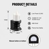 Meonum Flickering Flameless Candle Night Light Plug in, Dimmable LED