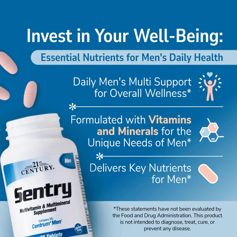 21st Century Multivitamínico Y Multimineral 120 Tabletas Sfn Sin Sabor