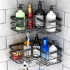 stusgo Corner Shower Caddy 2-Pack, No Drilling Shower Organizer Corner