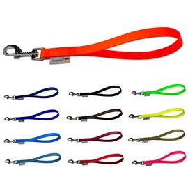 Kurzführer Biothane Dog Lead Biothane 9 mm / 13 mm / 16 mm (Olive Green, Length: 30 cm / Width: 13 mm)