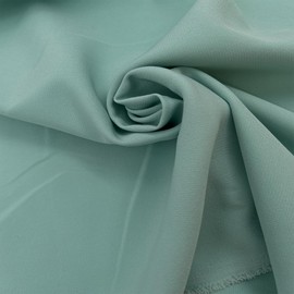 Texco Inc Solid Color Polyester Spandex 4-Way Twill Stretch Work Clothes, Formal Wear, and DIY Projects/Apparel Fabric, Mint 2 Yards